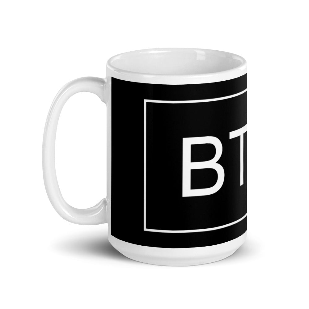 BTFD White glossy mug