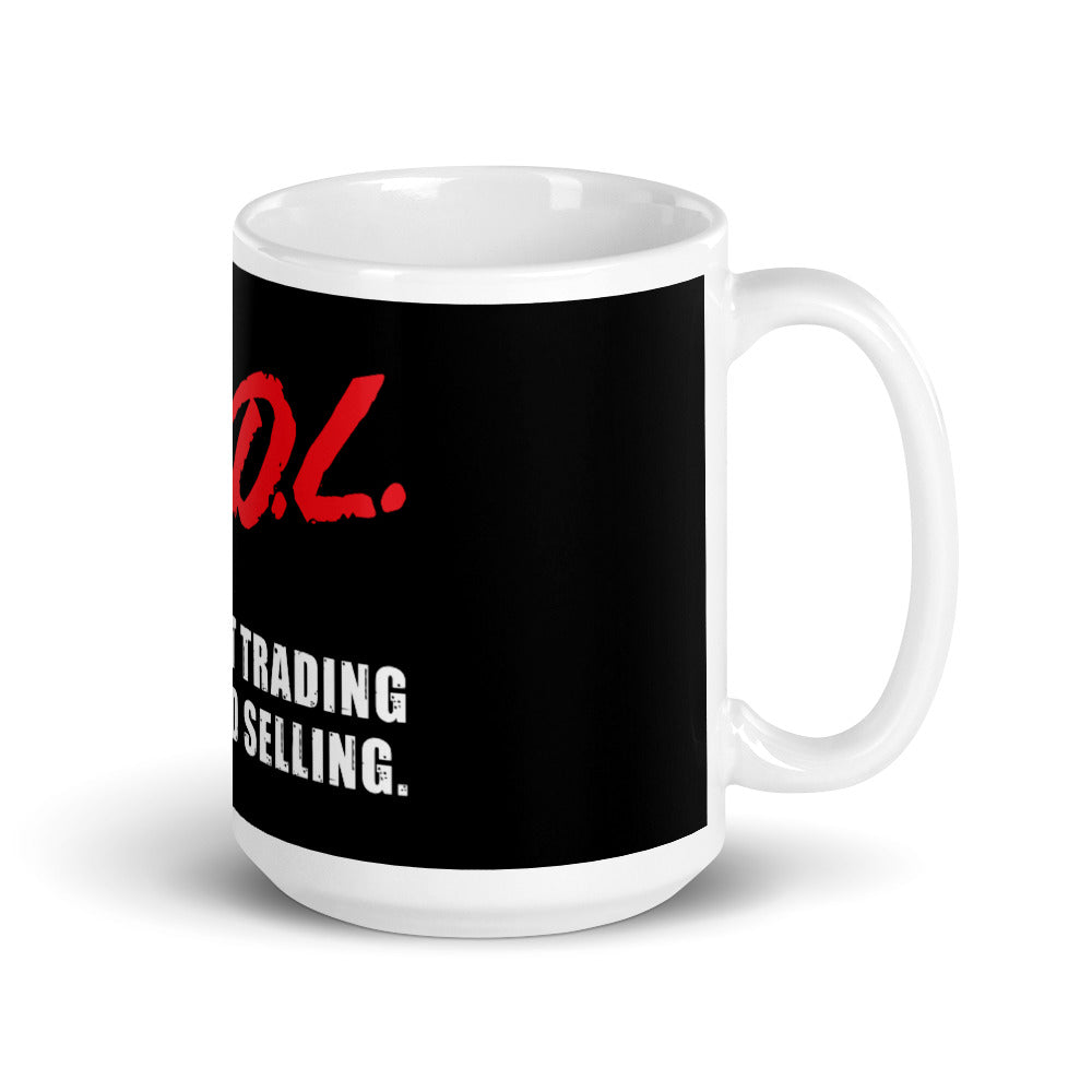 HODL (dare) White glossy mug