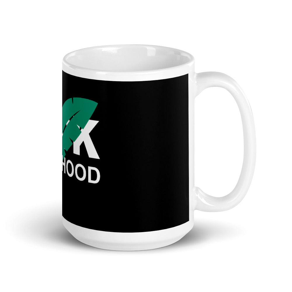 F Robinhood White glossy mug