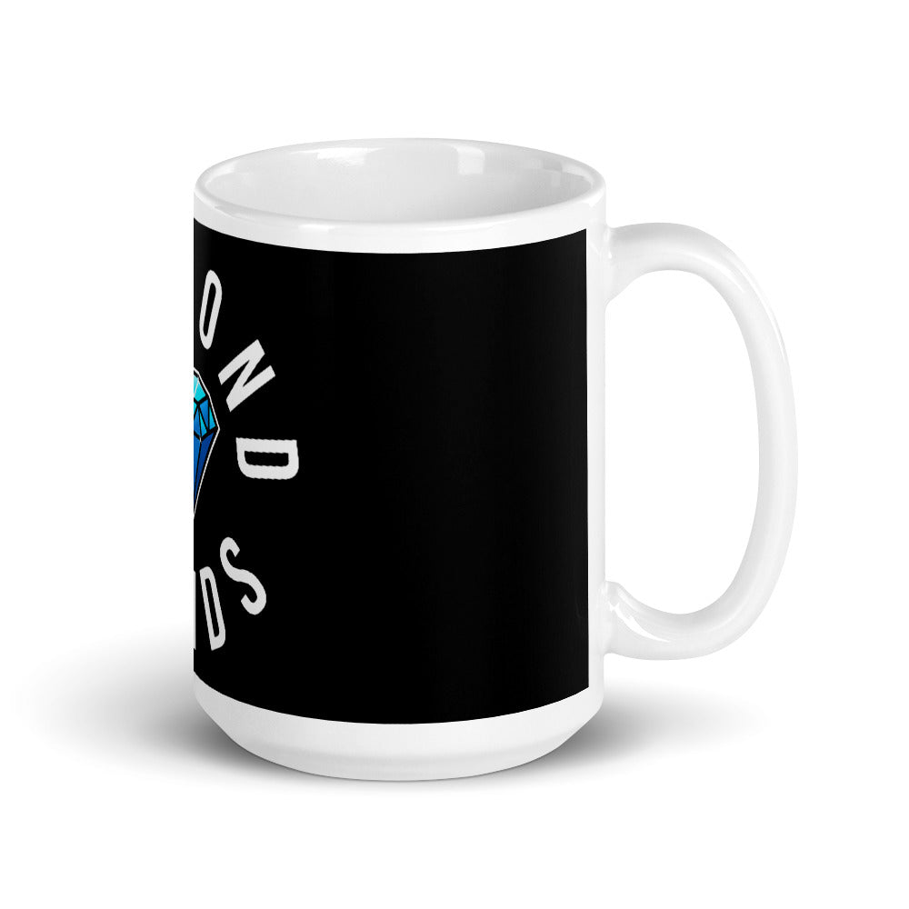 Diamond Hands White glossy mug
