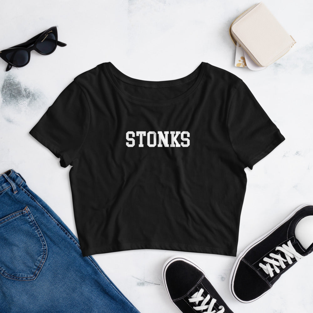Stonks Women’s Crop Tee
