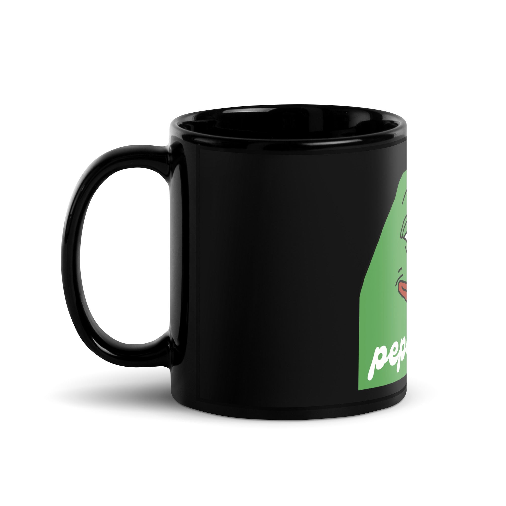 Pepe Black Glossy Mug