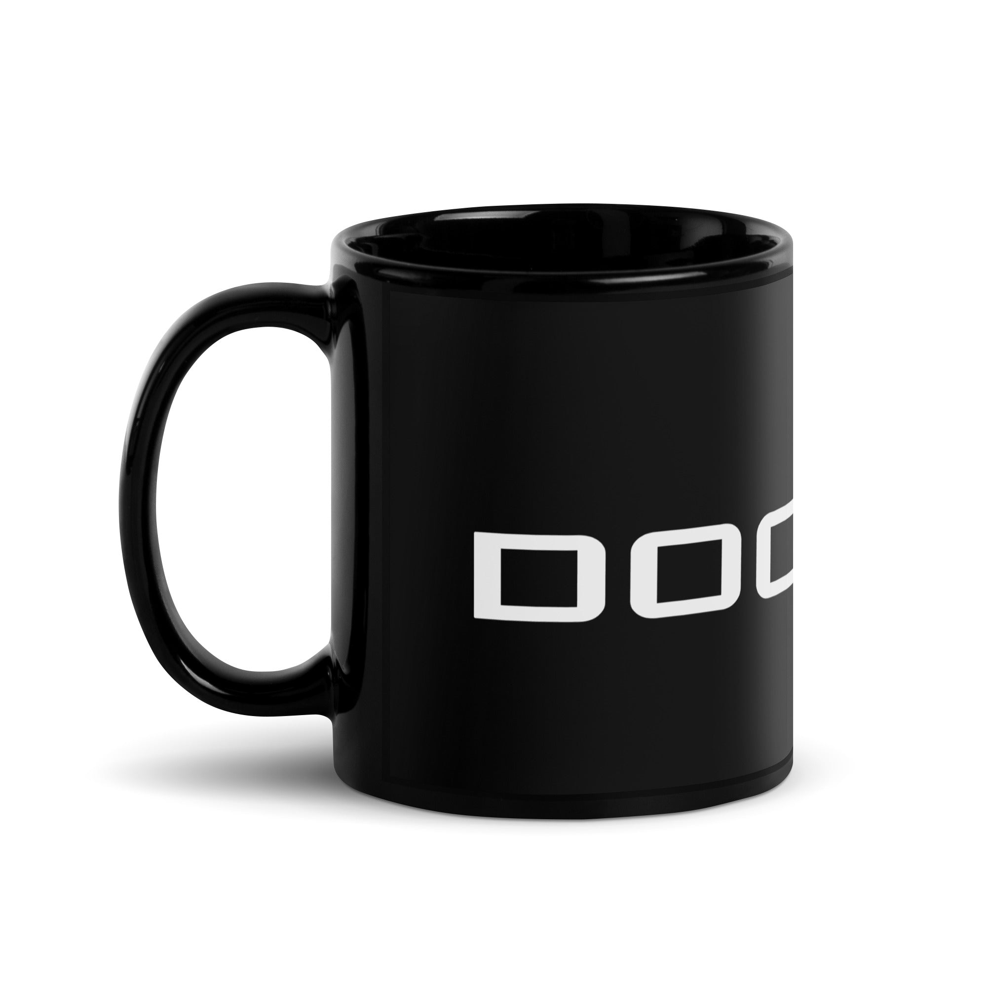 Doge X Black Glossy Mug