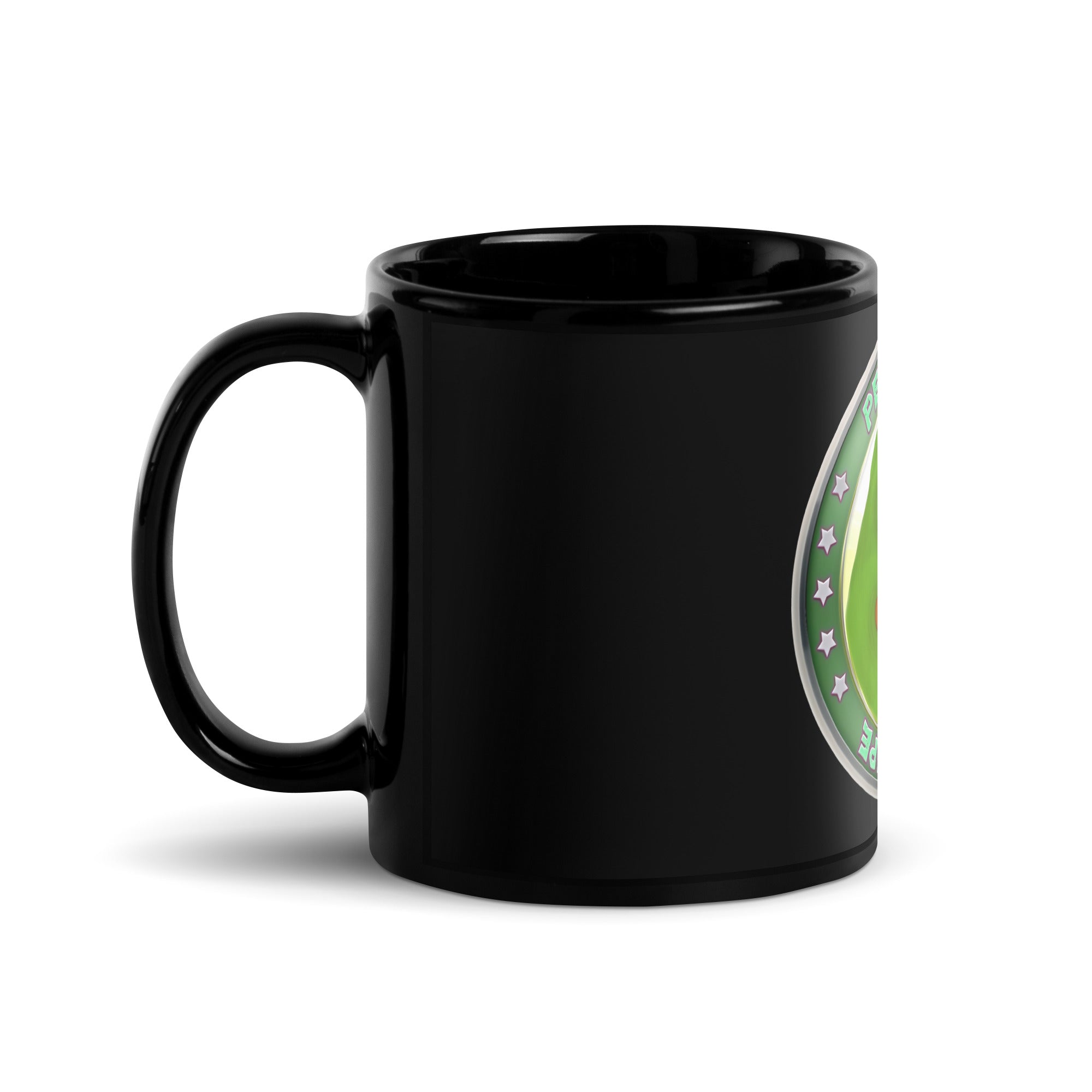 Pepe Coins Black Glossy Mug