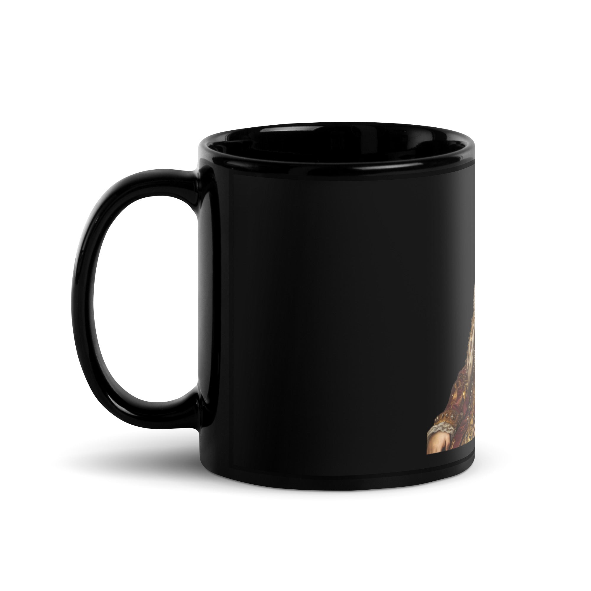 Doge Royalty Black Glossy Mug