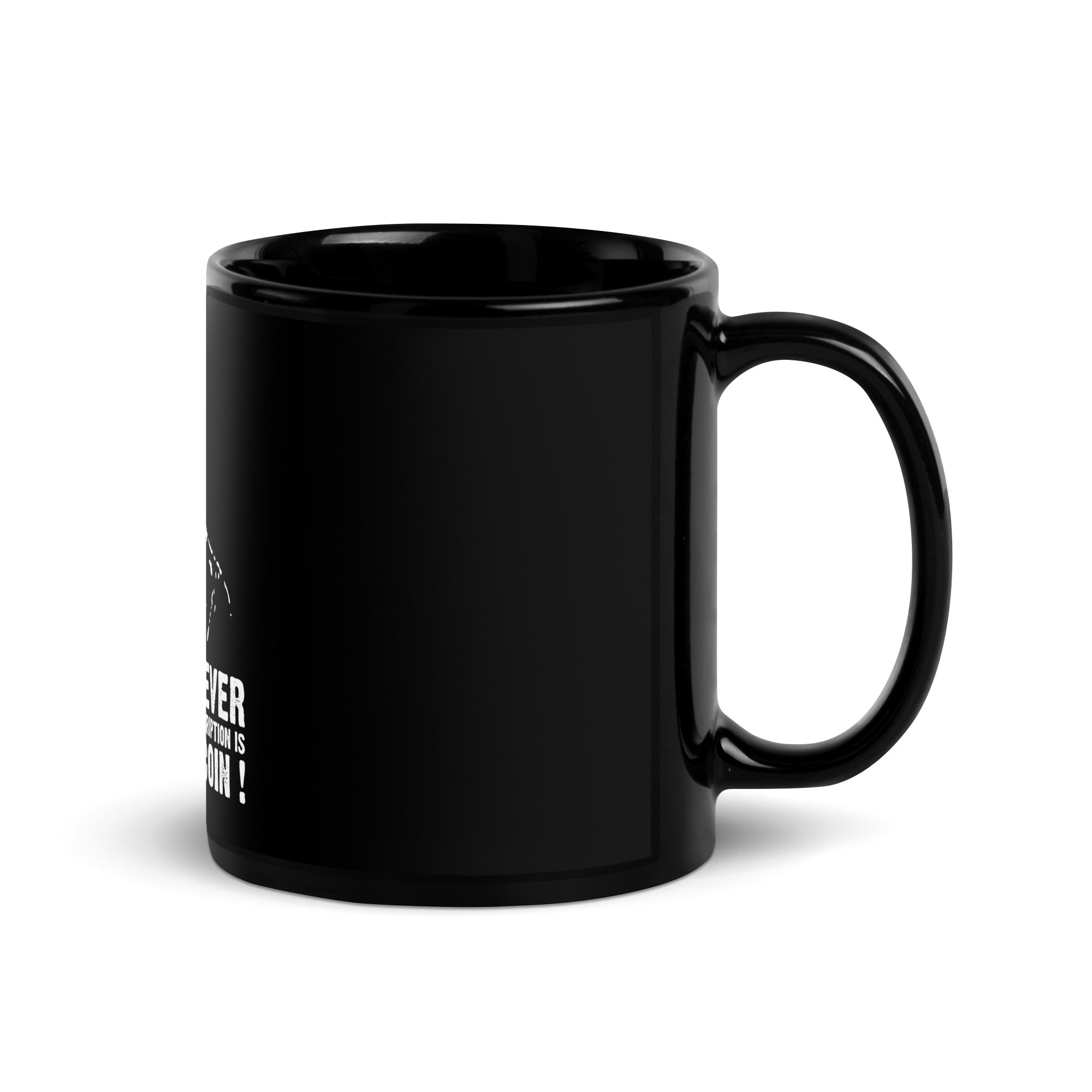 Bitcoin Fever Black Glossy Mug