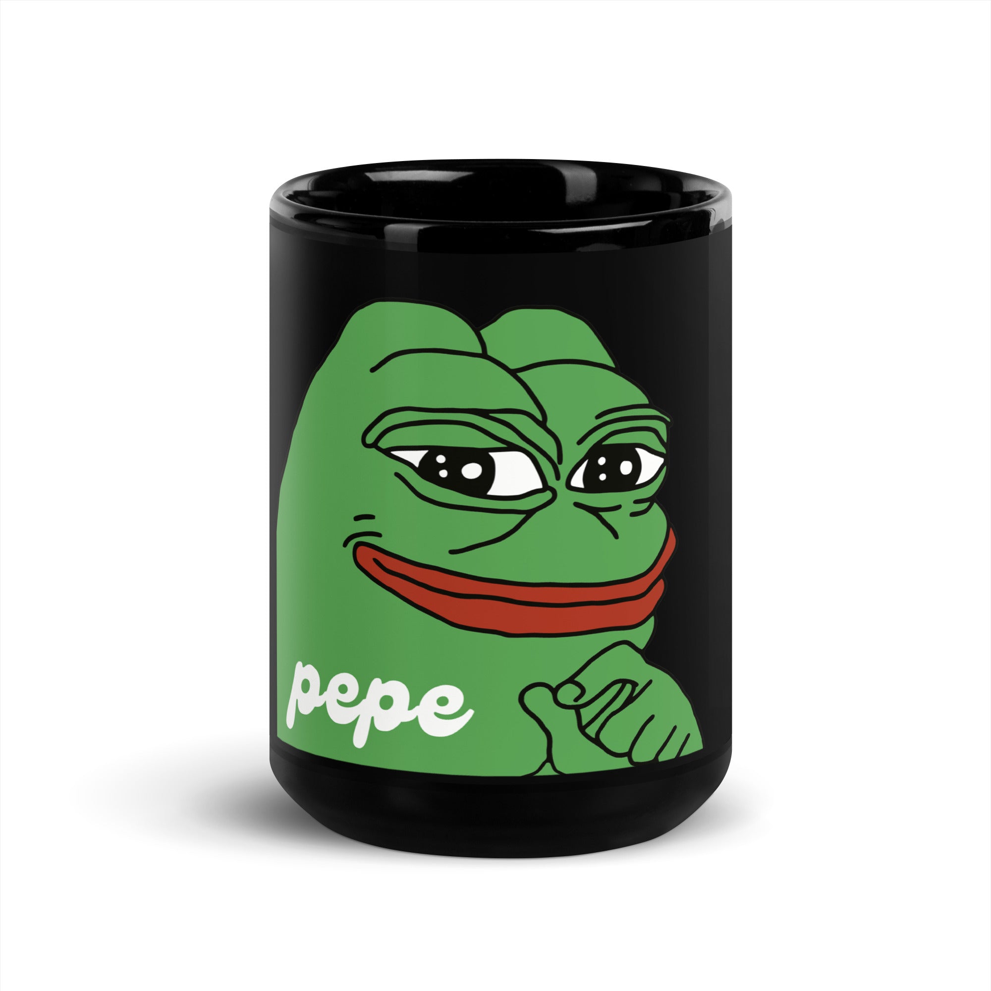 Pepe Black Glossy Mug