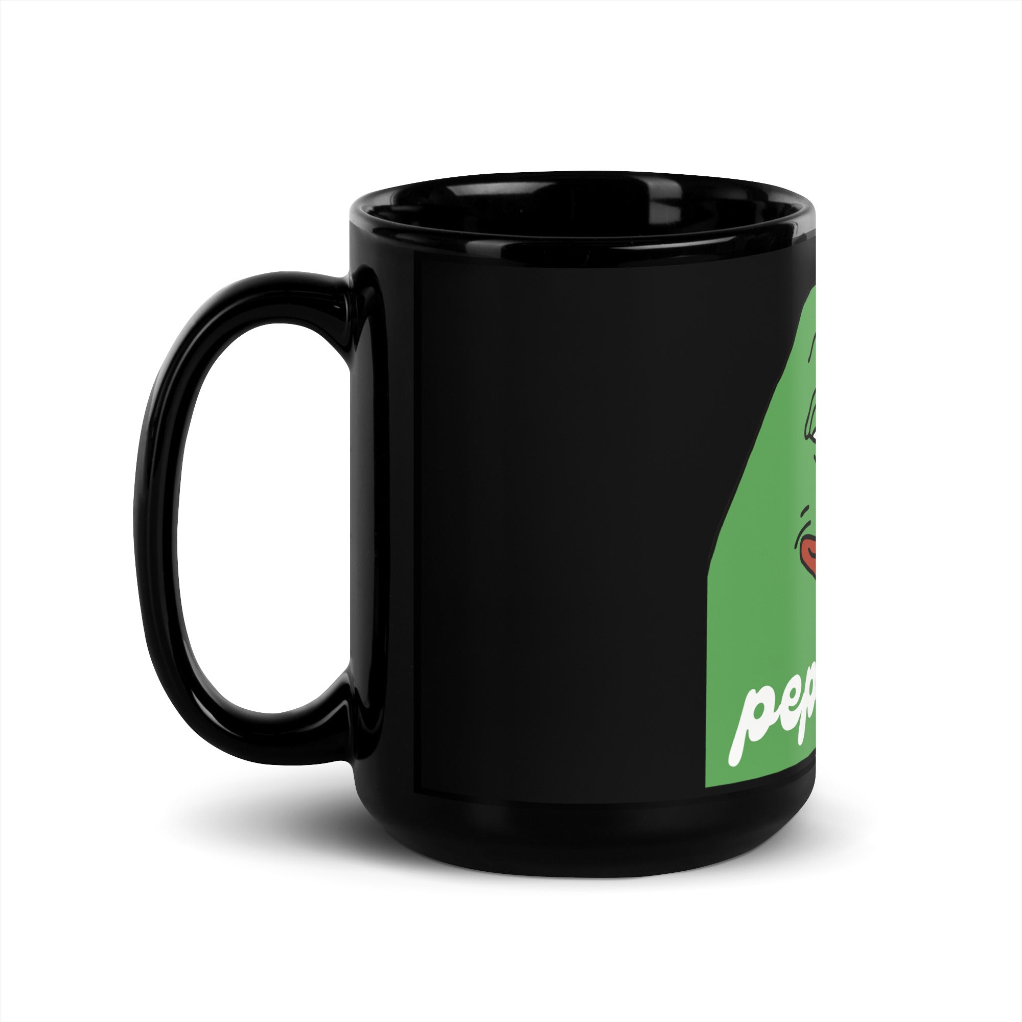 Pepe Black Glossy Mug