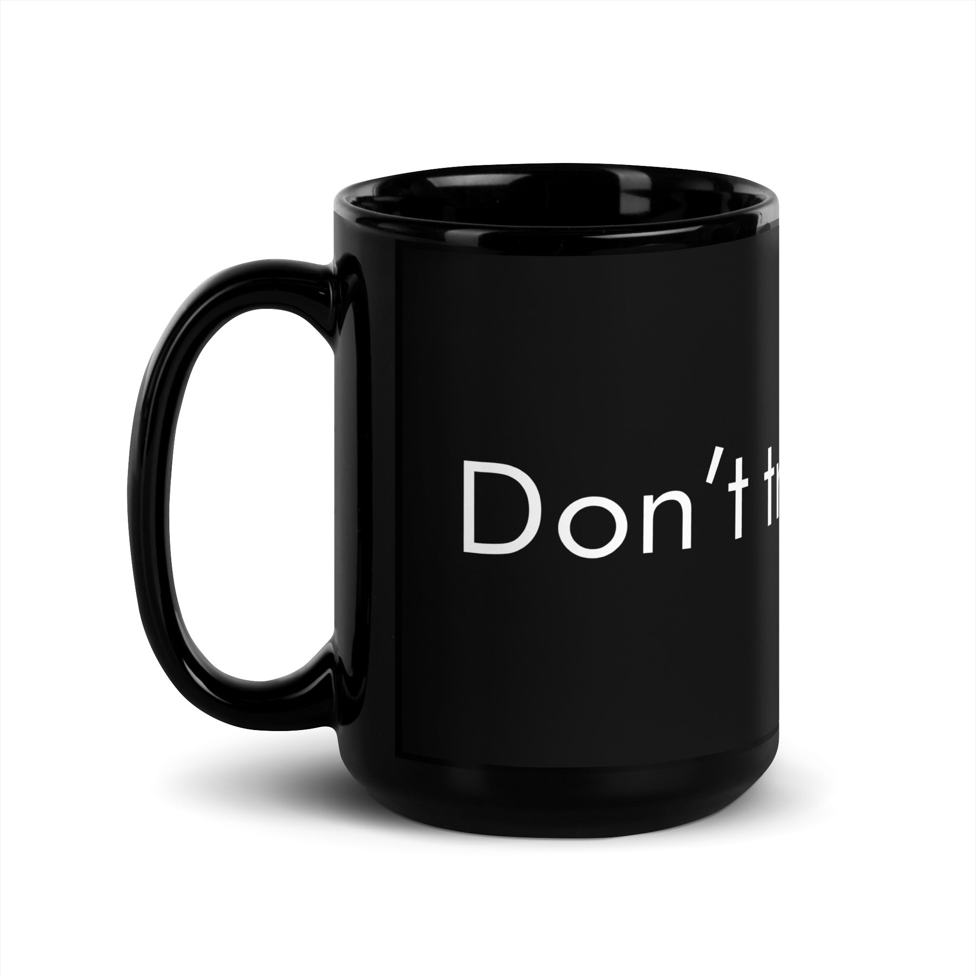 Don't Trust, Verify Black Glossy Mug