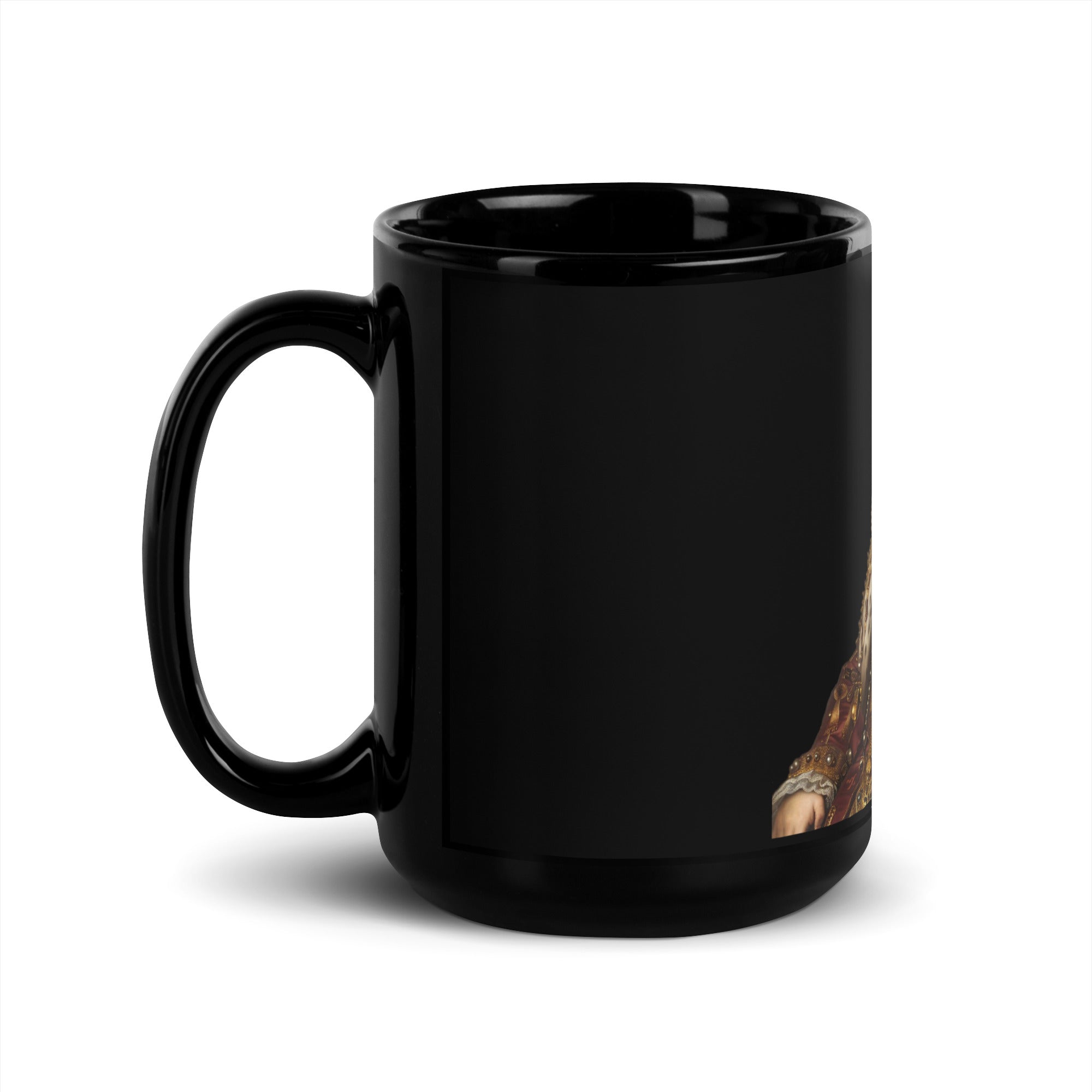 Doge Royalty Black Glossy Mug