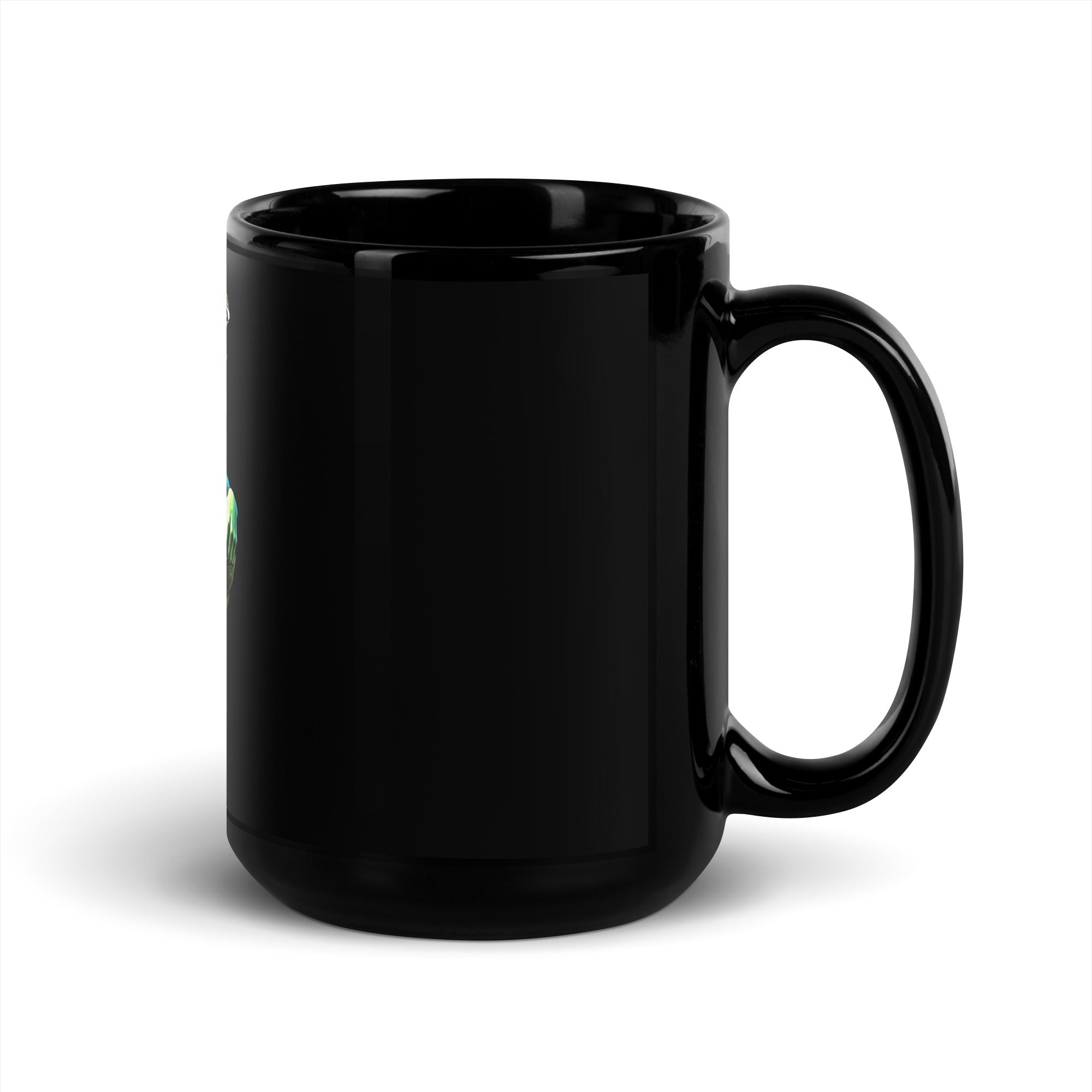 Pepe Thinker Black Glossy Mug