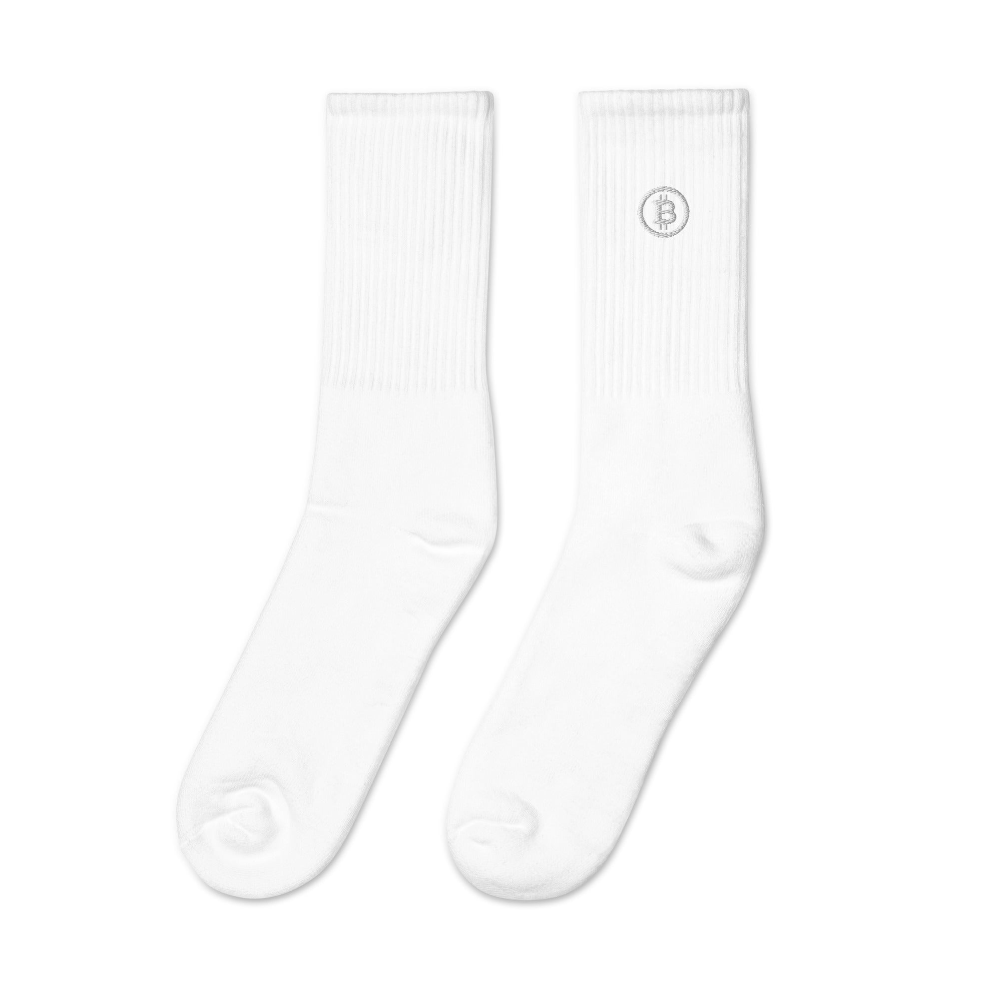 Bitcoin Embroidered socks