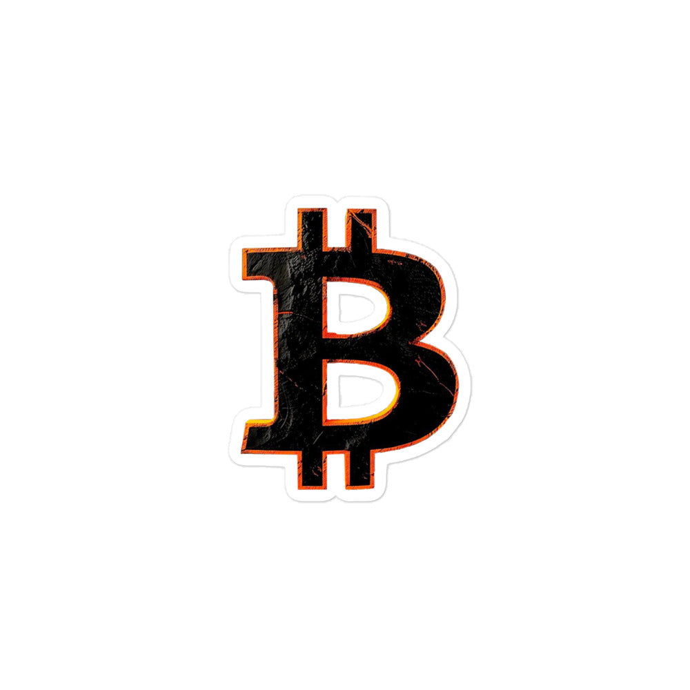 Bitcoin Glow Bubble-free stickers