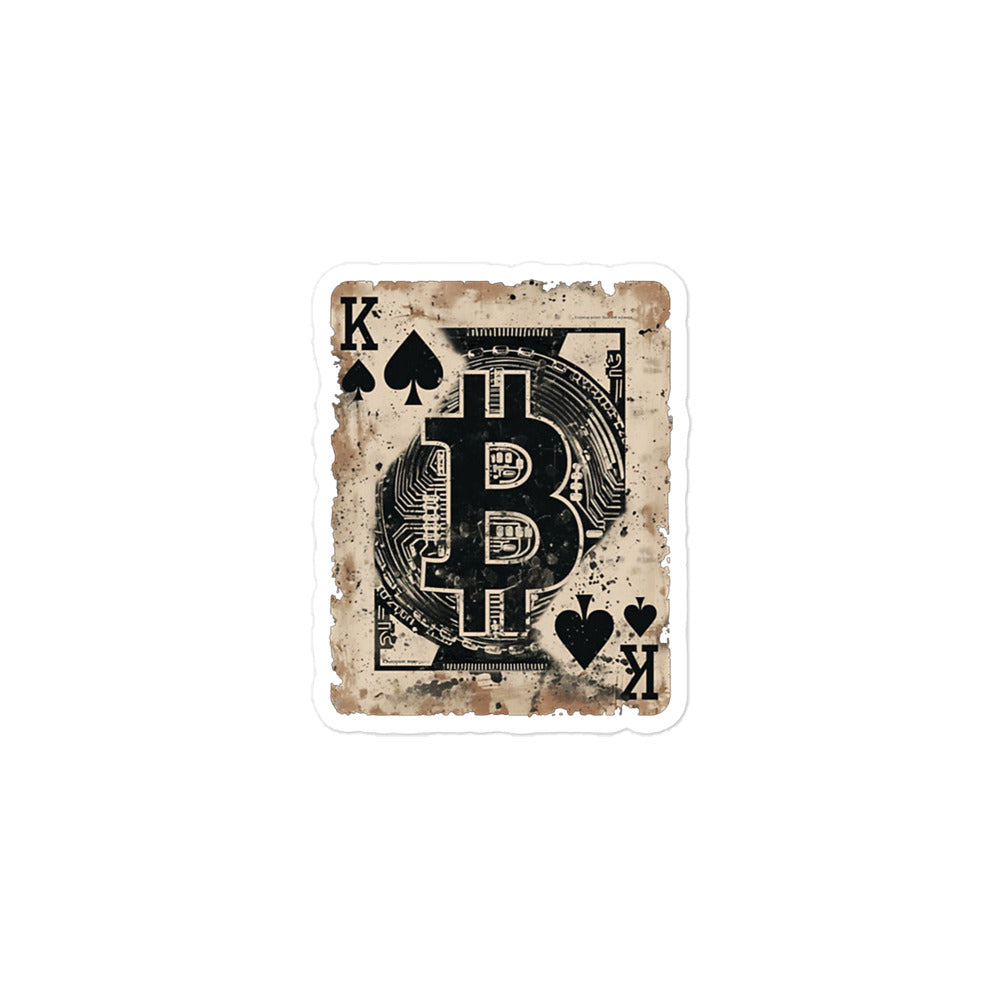 King Bitcoin Bubble-free stickers