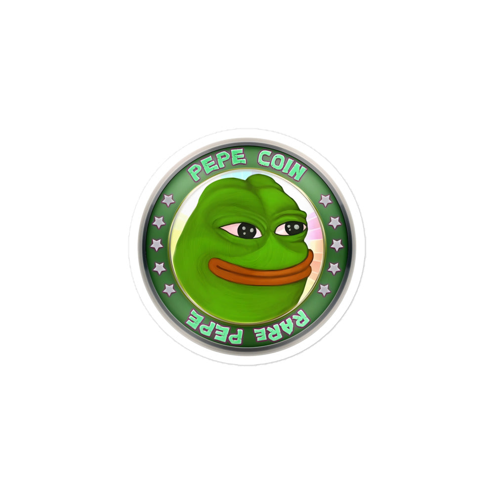 Pepe Coins Bubble-free stickers