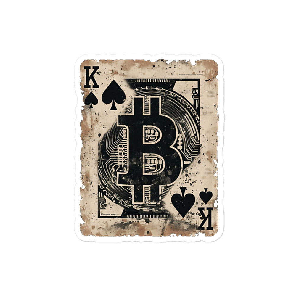 King Bitcoin Bubble-free stickers