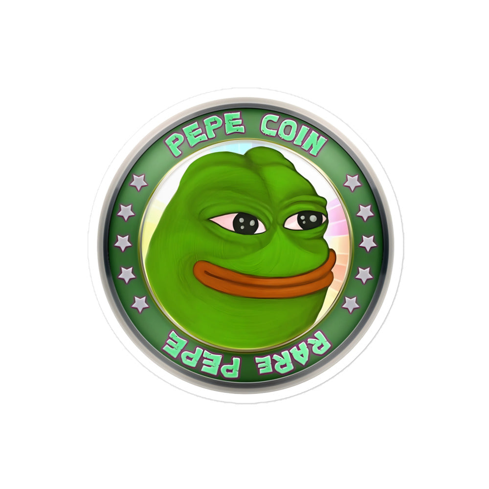 Pepe Coins Bubble-free stickers