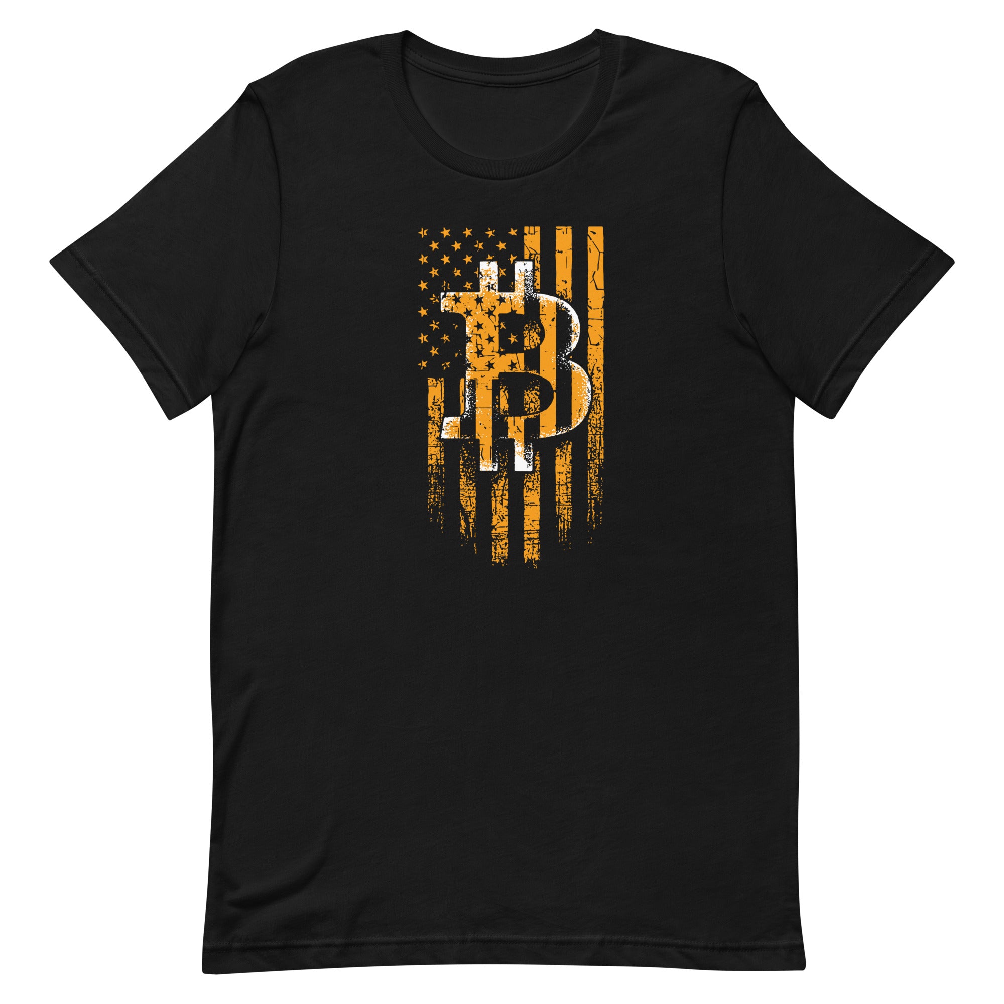 Bitcoin Distressed Flag Unisex t-shirt