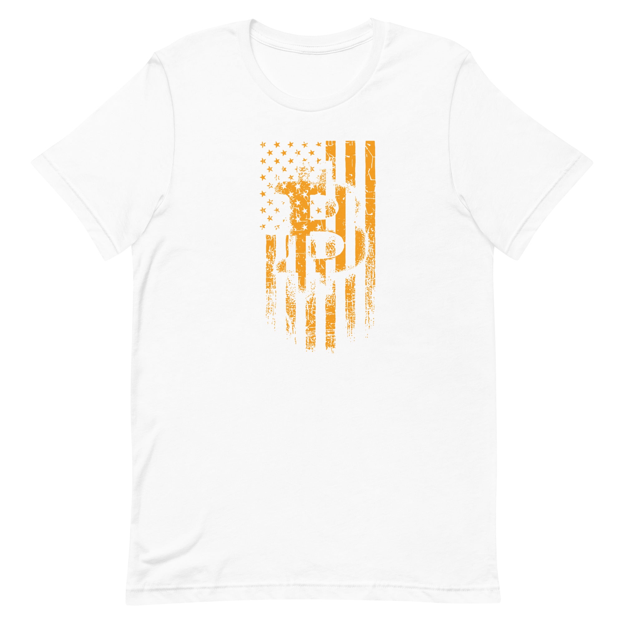 Bitcoin Distressed Flag Unisex t-shirt