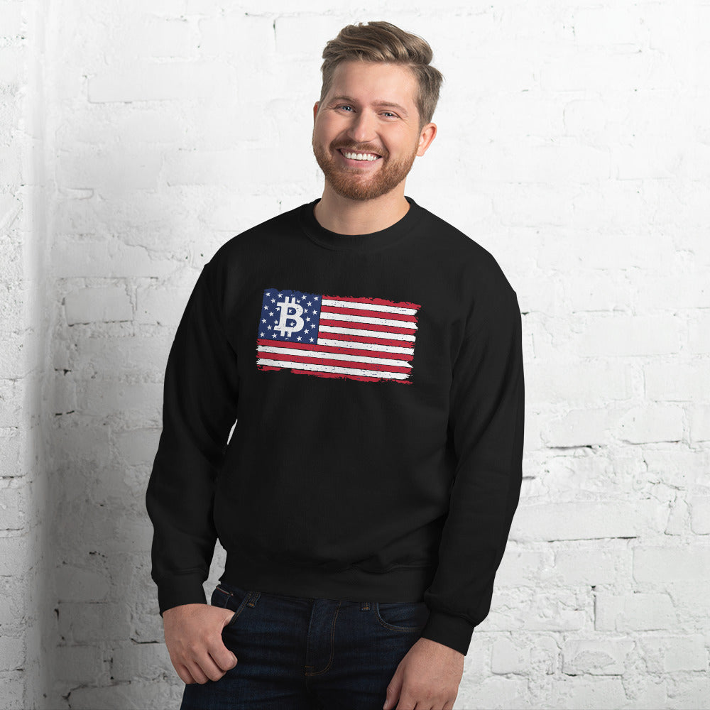 Bitcoin Flag Unisex Sweatshirt