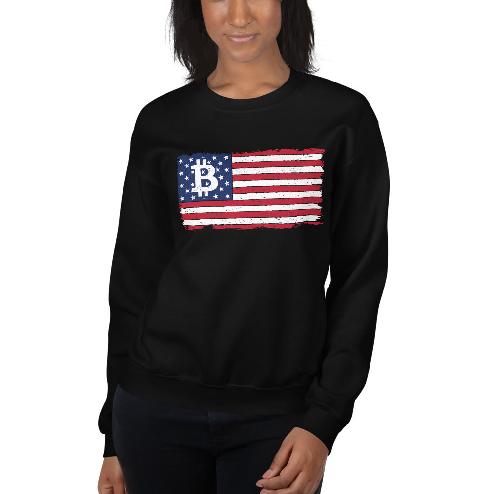 Bitcoin Flag Unisex Sweatshirt