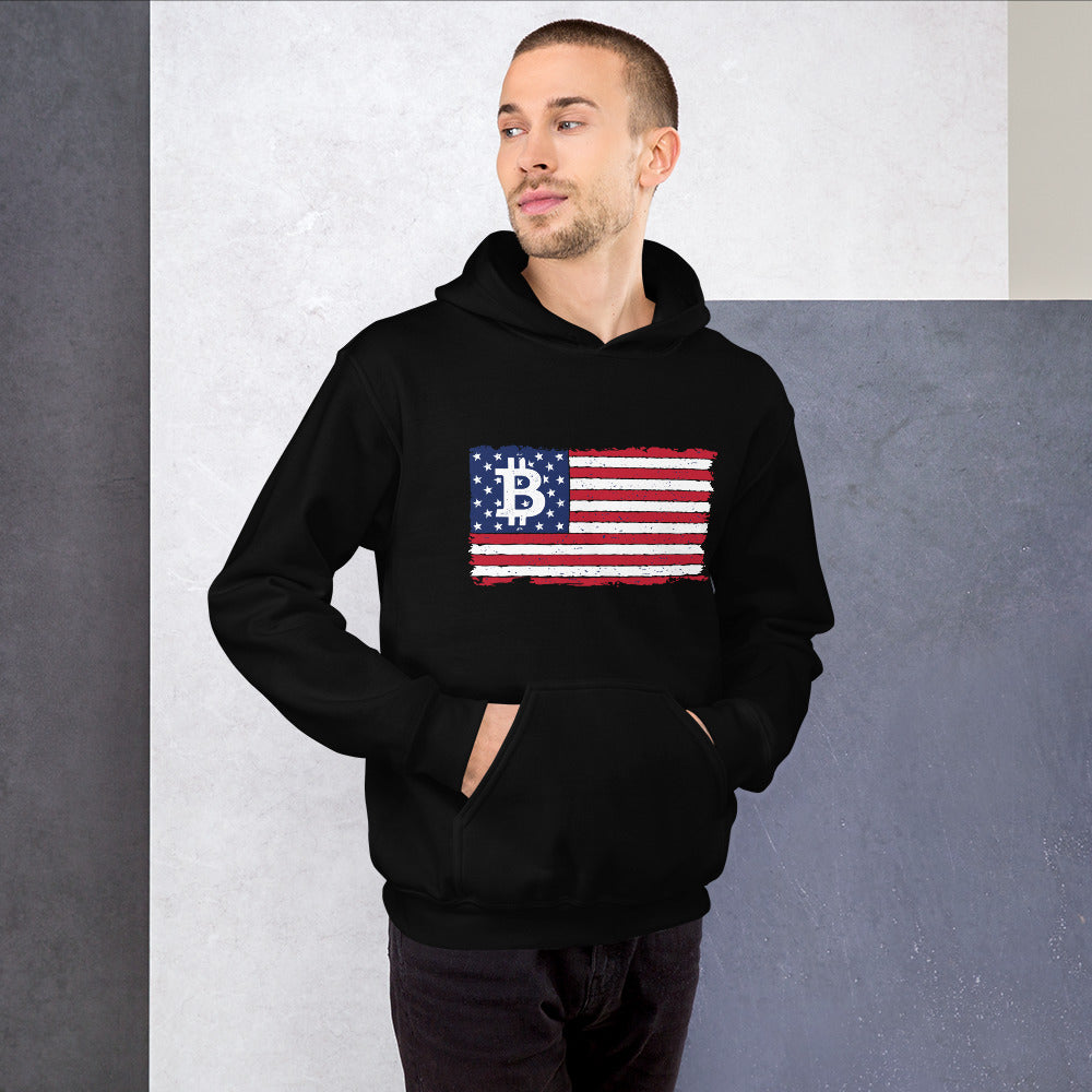 Bitcoin Flag Unisex Hoodie