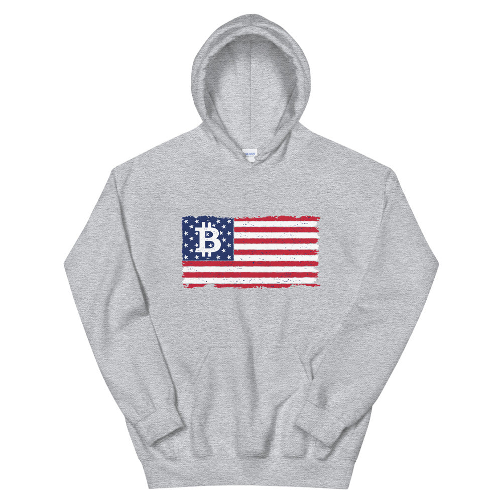 Bitcoin Flag Unisex Hoodie