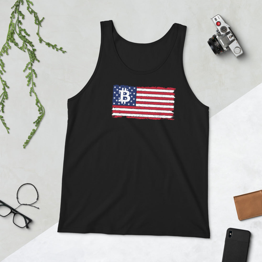 Bitcoin USA Unisex Tank Top