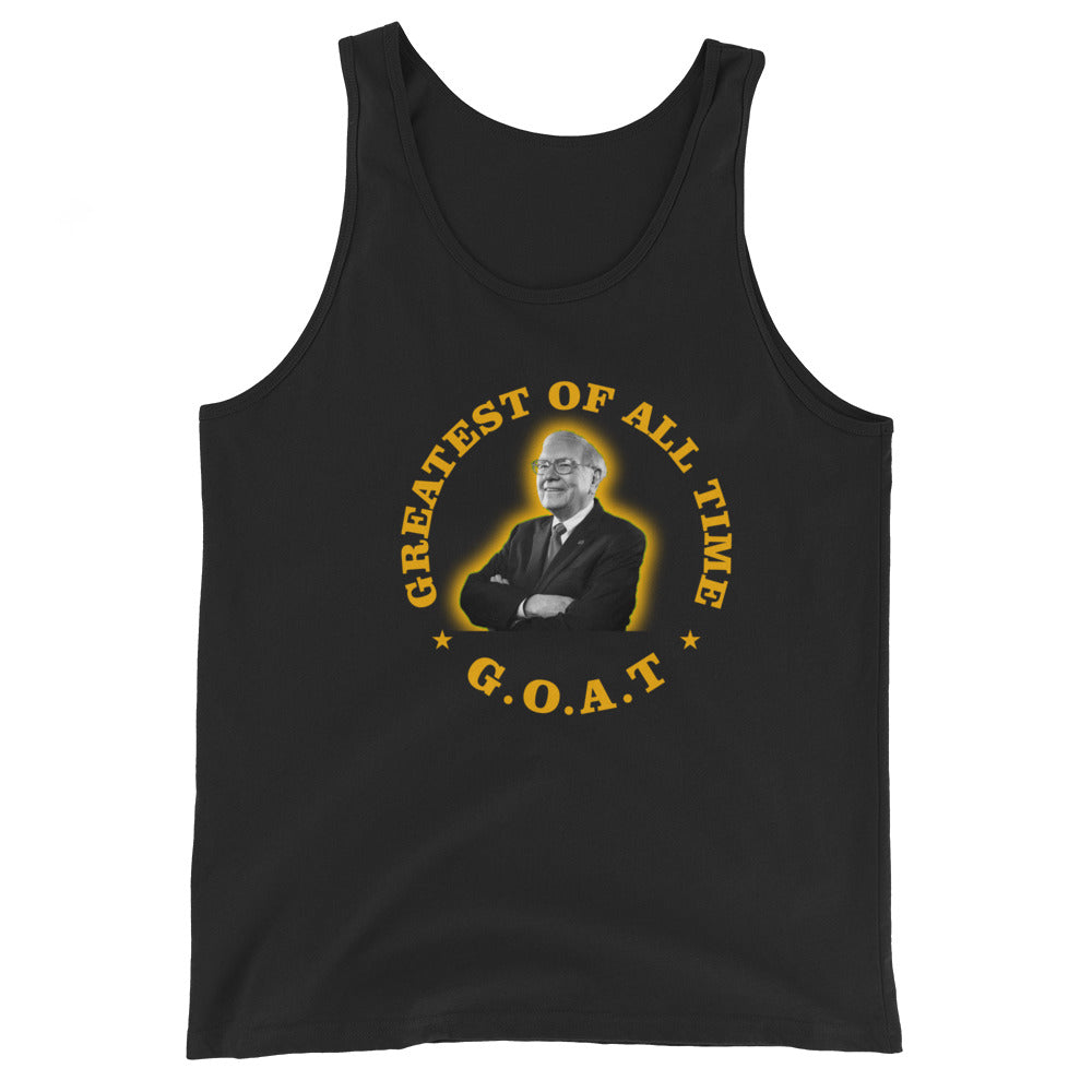 Warren Buffet GOAT Unisex Tank Top