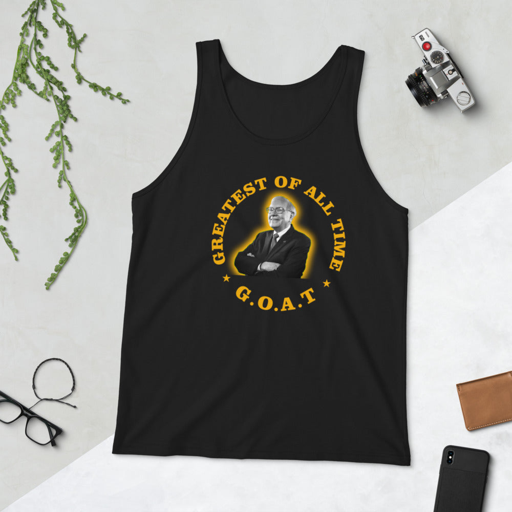 Warren Buffet GOAT Unisex Tank Top