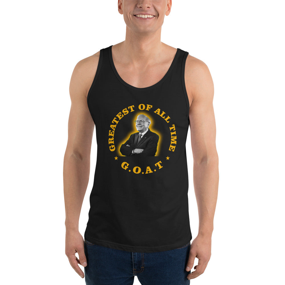 Warren Buffet GOAT Unisex Tank Top