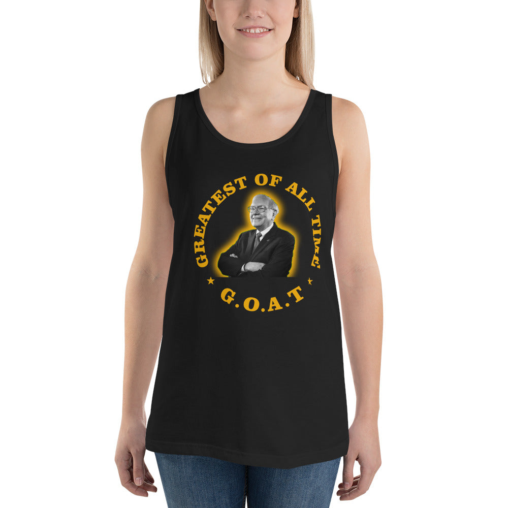 Warren Buffet GOAT Unisex Tank Top