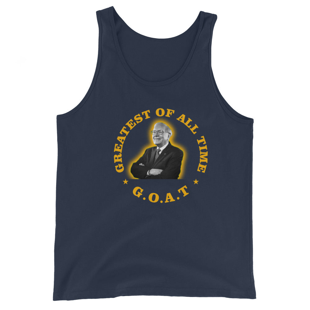 Warren Buffet GOAT Unisex Tank Top