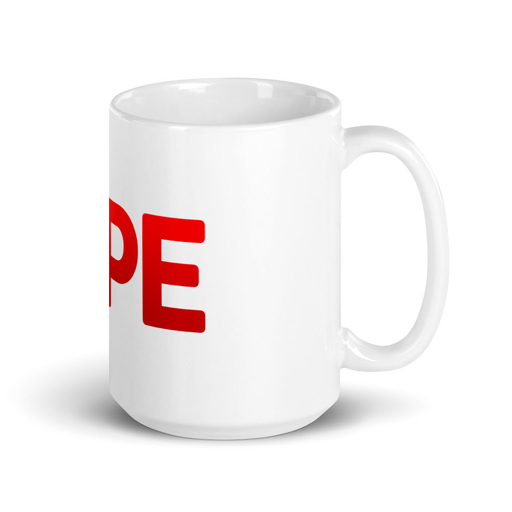 APE White glossy mug